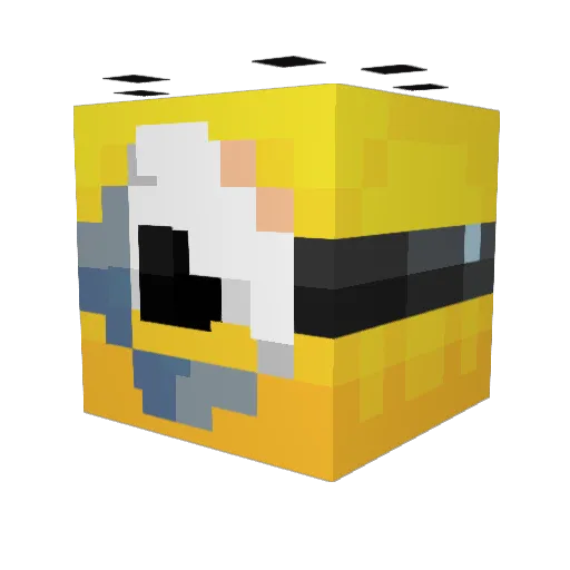 Isabelisswag Minecraft avatar head, 3D render