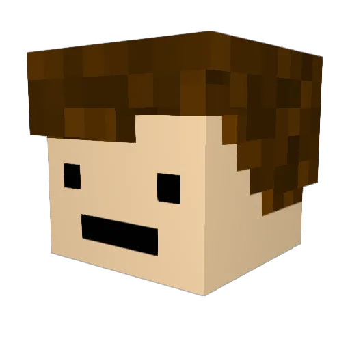 IsabellSchneider Minecraft avatar head, 3D render