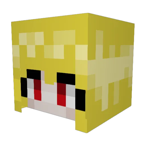 Isabella1027 Minecraft avatar head, 3D render