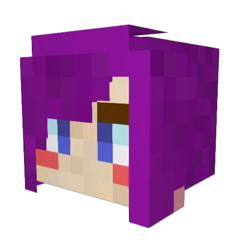 Isabella3104 Minecraft avatar head, 3D render