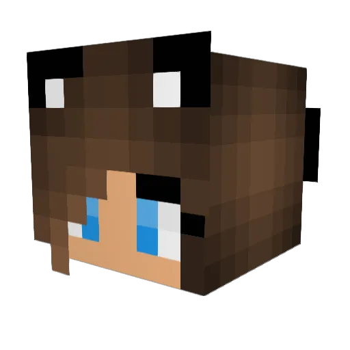 IsabellaG1121 Minecraft avatar head, 3D render