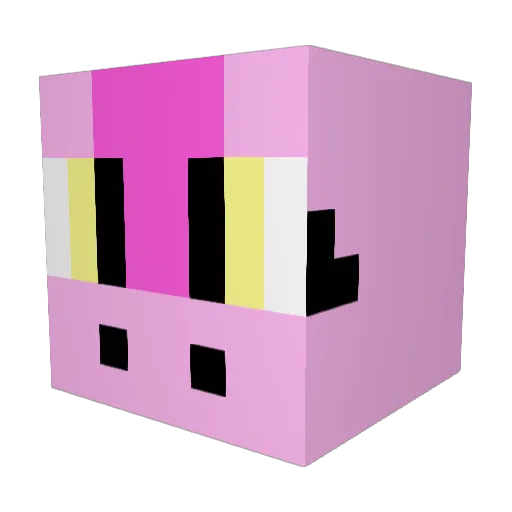 IsabellaLopez11 Minecraft avatar head, 3D render
