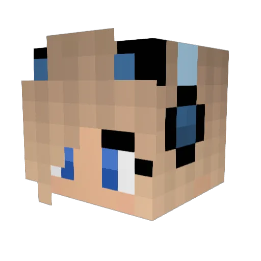 Isabella_1814 Minecraft avatar head, 3D render