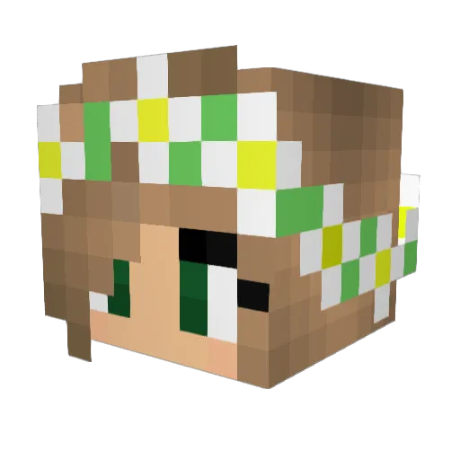 Isabella_2001 Minecraft avatar head, 3D render