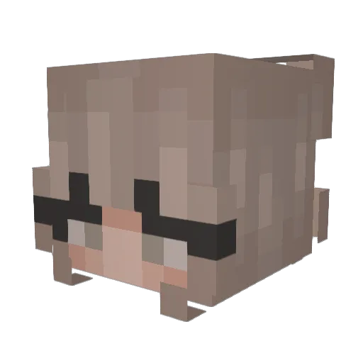 Isabella_Haldrup Minecraft avatar head, 3D render