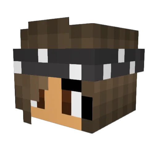 Isabellacutie Minecraft avatar head, 3D render