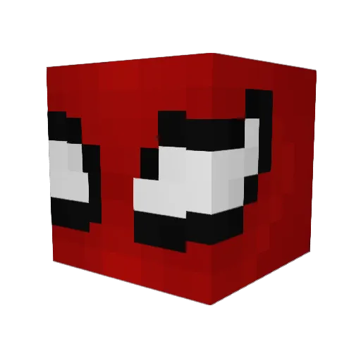 Isabellarbe Minecraft avatar head, 3D render