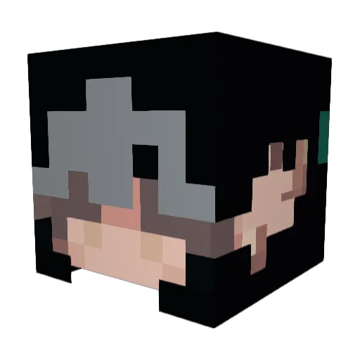 Isabellaw6 Minecraft avatar head, 3D render