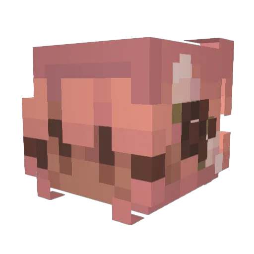 Isabellegame902 Minecraft avatar head, 3D render