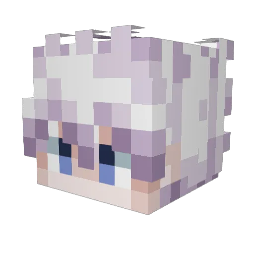 Isabelleokey Minecraft avatar head, 3D render