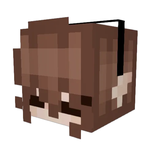 Isabirb Minecraft avatar head, 3D render