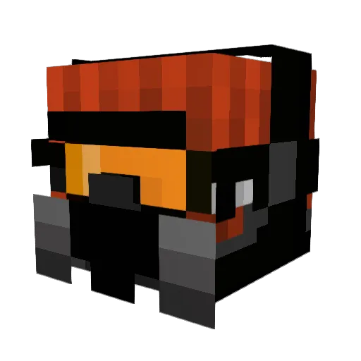 Isac_D_06 Minecraft avatar head, 3D render