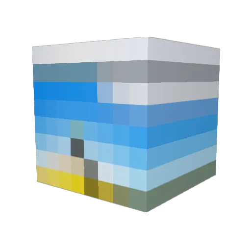 Isaciscool Minecraft avatar head, 3D render