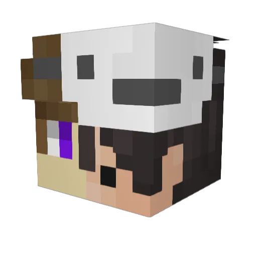 IsackBw_ Minecraft avatar head, 3D render