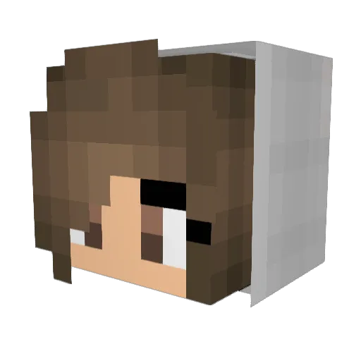 Isaflor10 Minecraft avatar head, 3D render
