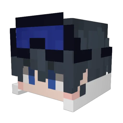 IsagiYoichi41 Minecraft avatar head, 3D render