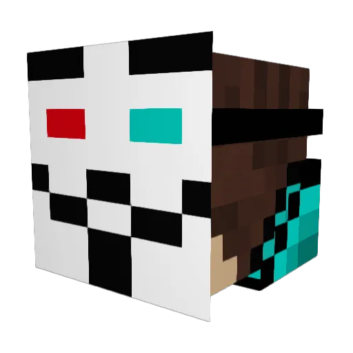 Isai23Gamerr Minecraft avatar head, 3D render