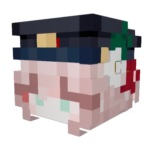 IsaiahGamingKy Minecraft avatar head, 3D render