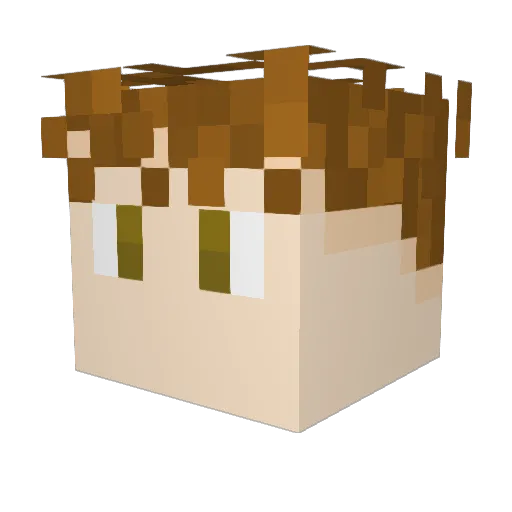 IsaiahKing Minecraft avatar head, 3D render