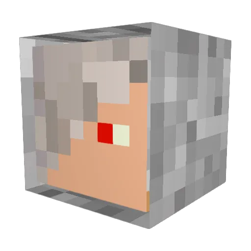 IsaiahTS35 Minecraft avatar head, 3D render