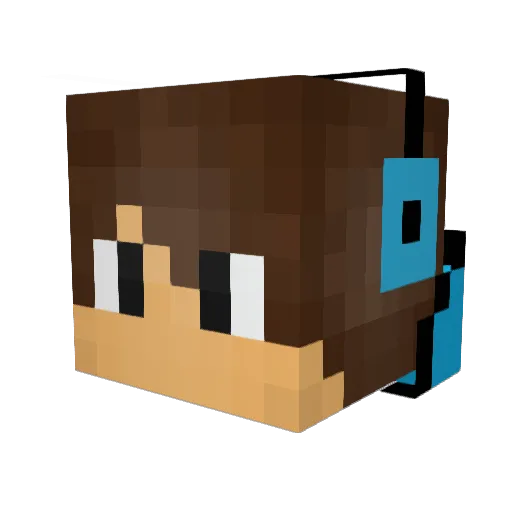 Isaiahbronco Minecraft avatar head, 3D render