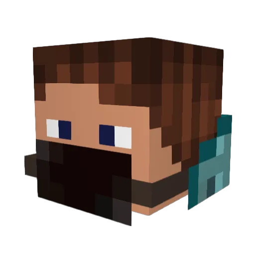 Isaicsterling Minecraft avatar head, 3D render