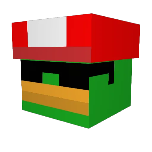 Isaiyomero Minecraft avatar head, 3D render