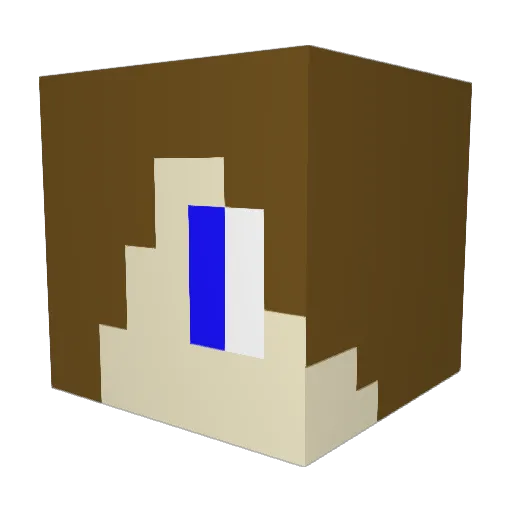 IsakR201 Minecraft avatar head, 3D render