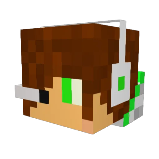 Isaks2007 Minecraft avatar head, 3D render