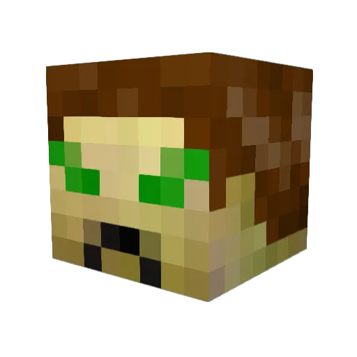 Isaksen1 Minecraft avatar head, 3D render