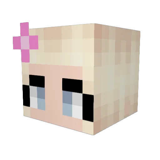 Isannmax Minecraft avatar head, 3D render