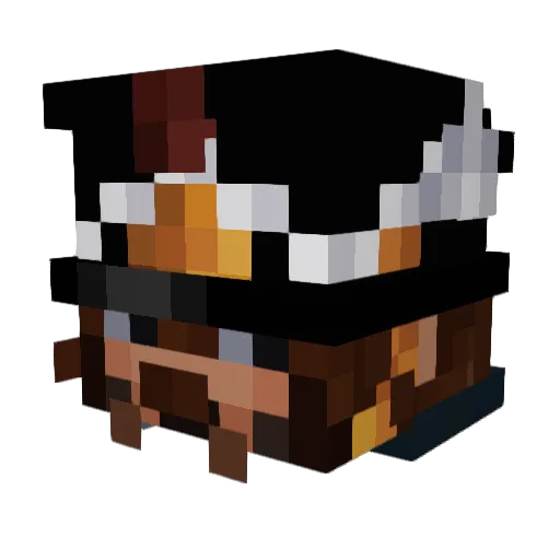 Isapower Minecraft avatar head, 3D render