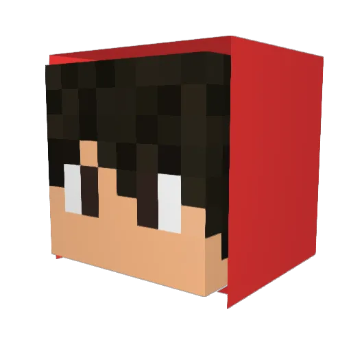 Isaqu3 Minecraft avatar head, 3D render