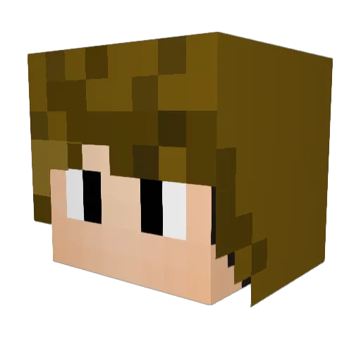 Isathor Minecraft avatar head, 3D render