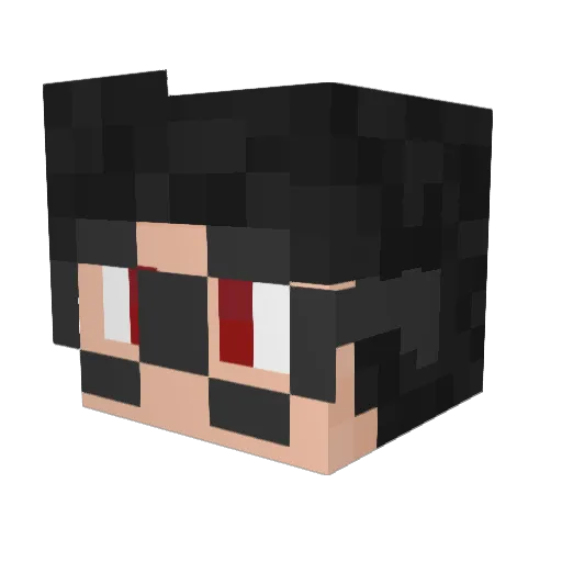 IschBins Minecraft avatar head, 3D render