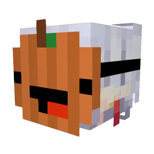 Ischiiii Minecraft avatar head, 3D render