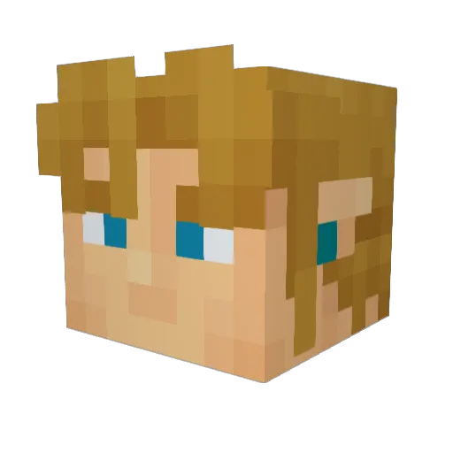 Isco168 Minecraft avatar head, 3D render
