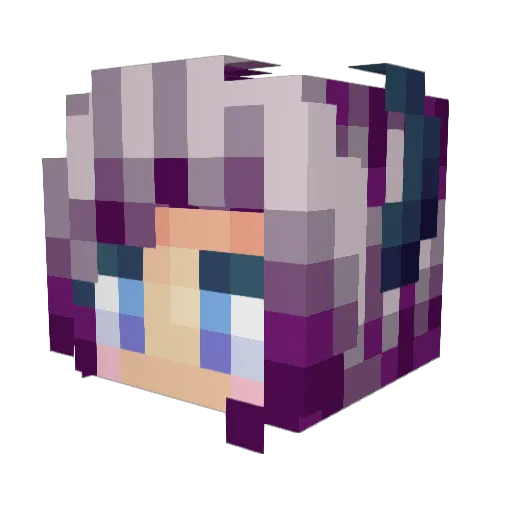 IscreamIV Minecraft avatar head, 3D render