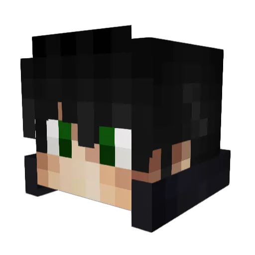 IseeNoLimits Minecraft avatar head, 3D render