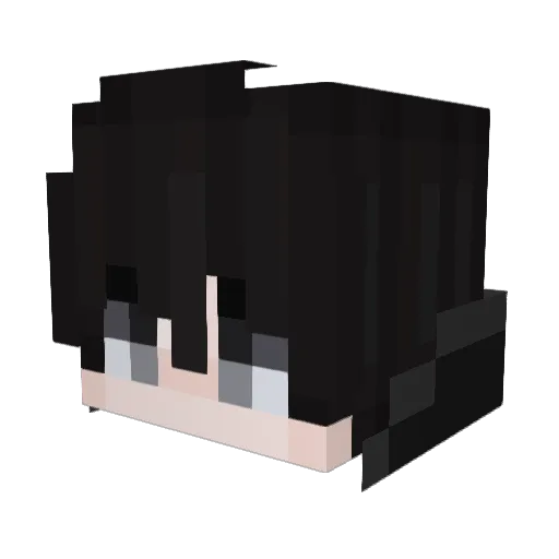 Iseidark Minecraft avatar head, 3D render
