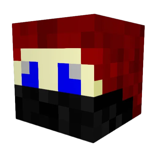 Isej Minecraft avatar head, 3D render