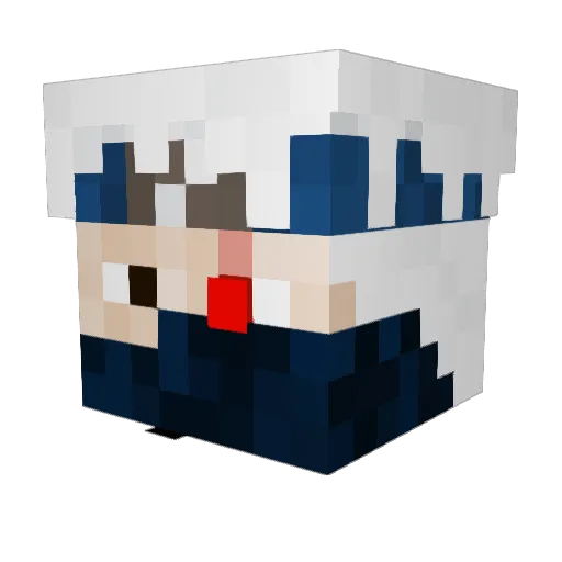 Isel_RN Minecraft avatar head, 3D render