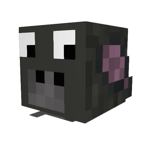 Isem Minecraft avatar head, 3D render