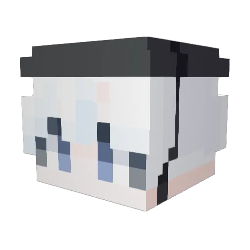 Iseome Minecraft avatar head, 3D render