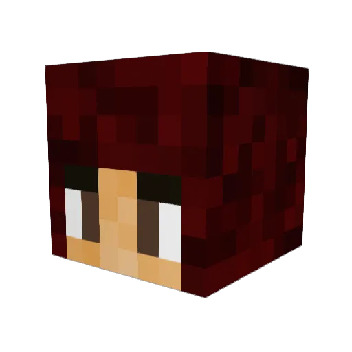 Isfjella Minecraft avatar head, 3D render