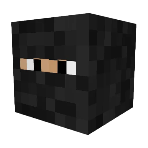 Isflak10 Minecraft avatar head, 3D render