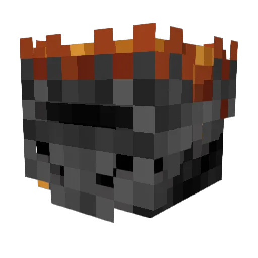 Isgeny Minecraft avatar head, 3D render