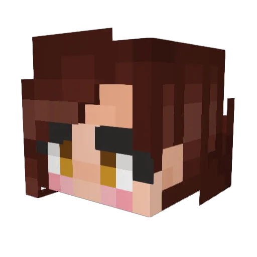 IshigamiGod Minecraft avatar head, 3D render
