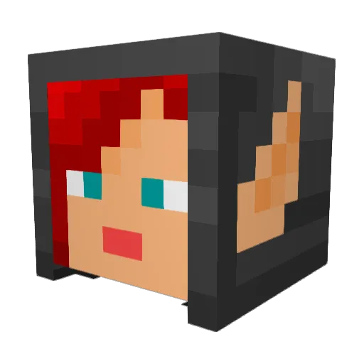 Ishkahr Minecraft avatar head, 3D render