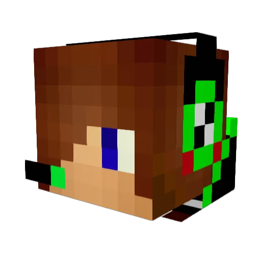 Ishoy Minecraft avatar head, 3D render